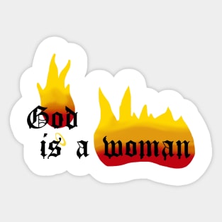 God is a woman Sticker